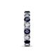 7 - Laida 3.80 mm Blue Sapphire and Diamond Eternity Band 