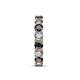 7 - Laida 3.80 mm Black and White Diamond Eternity Band 