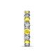 7 - Laida 3.80 mm Yellow Sapphire and Diamond Eternity Band 