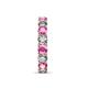 7 - Laida 3.80 mm Pink Sapphire and Lab Grown Diamond Eternity Band 