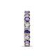 7 - Laida 3.80 mm Iolite and Lab Grown Diamond Eternity Band 