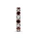 7 - Laida 3.80 mm Red Garnet and Lab Grown Diamond Eternity Band 