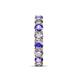 7 - Laida 3.80 mm Tanzanite and Lab Grown Diamond Eternity Band 