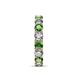 7 - Laida 3.80 mm Green Garnet and Lab Grown Diamond Eternity Band 