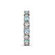 7 - Laida 3.80 mm Aquamarine and Lab Grown Diamond Eternity Band 