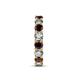 7 - Laida 3.80 mm Red Garnet and Lab Grown Diamond Eternity Band 