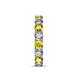 7 - Laida 3.80 mm Yellow Diamond and White Lab Grown Diamond Eternity Band 