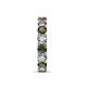 7 - Laida 3.80 mm Lab Grown Diamond and Lab Created Alexandrite Eternity Band 