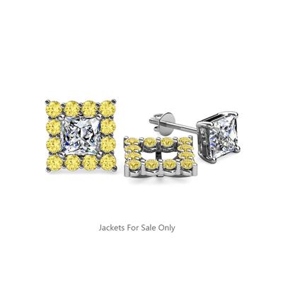 Serena Yellow Sapphire Jacket Earrings