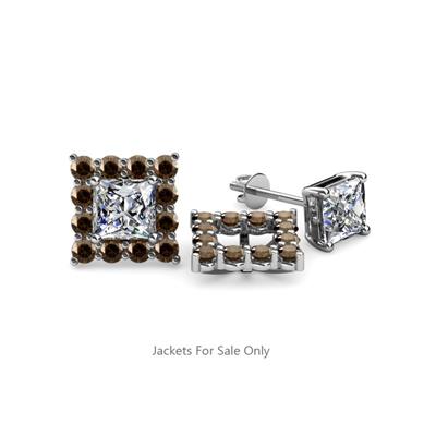 Serena Smoky Quartz Jacket Earrings