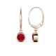 1 - Cara Ruby (5mm) Solitaire Dangling Earrings 