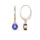 1 - Cara Tanzanite (5mm) Solitaire Dangling Earrings 