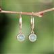 3 - Cara Opal (5mm) Solitaire Dangling Earrings 