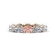 1 - Madison 6x4 mm Oval Diamond and Morganite Eternity Band 