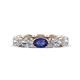 1 - Madison 6x4 mm Oval Diamond and Iolite Eternity Band 