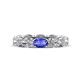 1 - Madison 6x4 mm Oval Lab Grown Diamond and Tanzanite Eternity Band 