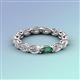 3 - Madison 5x3 mm Oval Lab Grown Diamond and Lab Created Alexandrite Eternity Band 