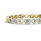 4 - Lyann Oval Lab Grown Diamond and Round Diamond Eternity Tennis Bracelet 