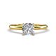 1 - Elodie GIA Certified 6.00 mm Cushion Diamond Solitaire Engagement Ring 
