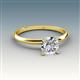 3 - Elodie GIA Certified 6.00 mm Cushion Diamond Solitaire Engagement Ring 