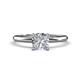 1 - Elodie GIA Certified 6.00 mm Cushion Diamond Solitaire Engagement Ring 