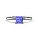 1 - Elodie 6.00 mm Princess Tanzanite Solitaire Engagement Ring 