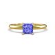 1 - Elodie 6.00 mm Princess Tanzanite Solitaire Engagement Ring 