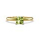 1 - Elodie 6.00 mm Princess Peridot Solitaire Engagement Ring 