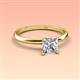 3 - Elodie GIA Certified 6.00 mm Princess Diamond Solitaire Engagement Ring 