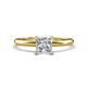 1 - Elodie 6.00 mm Princess Forever Brilliant Moissanite Solitaire Engagement Ring 