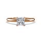 1 - Elodie 6.00 mm Princess Forever One Moissanite Solitaire Engagement Ring 