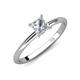 4 - Elodie GIA Certified 6.00 mm Princess Diamond Solitaire Engagement Ring 