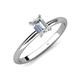 4 - Elodie GIA Certified 7x5 mm Emerald Cut Diamond Solitaire Engagement Ring 