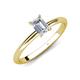 4 - Elodie GIA Certified 7x5 mm Emerald Cut Diamond Solitaire Engagement Ring 