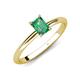 4 - Elodie 7x5 mm Emerald Cut Lab Created Alexandrite Solitaire Engagement Ring 