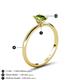 5 - Elodie 7x5 mm Oval Peridot Solitaire Engagement Ring 