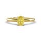 1 - Elodie 7x5 mm Oval Yellow Sapphire Solitaire Engagement Ring 