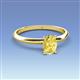 3 - Elodie 7x5 mm Oval Yellow Sapphire Solitaire Engagement Ring 
