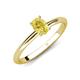 4 - Elodie 7x5 mm Oval Yellow Sapphire Solitaire Engagement Ring 