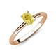 4 - Elodie 7x5 mm Oval Yellow Sapphire Solitaire Engagement Ring 