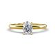 1 - Elodie 7x5 mm Oval Forever Brilliant Moissanite Solitaire Engagement Ring 