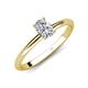 4 - Elodie 7x5 mm Oval Forever Brilliant Moissanite Solitaire Engagement Ring 