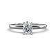 1 - Elodie 7x5 mm Oval Forever One Moissanite Solitaire Engagement Ring 