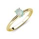 4 - Elodie 7x5 mm Oval Opal Solitaire Engagement Ring 