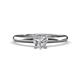 1 - Elodie GIA Certified 6.00 mm Heart Diamond Solitaire Engagement Ring 