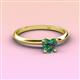 3 - Elodie 6.00 mm Heart Lab Created Alexandrite Solitaire Engagement Ring 