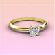 3 - Elodie 6.00 mm Heart Forever One Moissanite Solitaire Engagement Ring 
