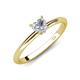 4 - Elodie 6.00 mm Heart Forever One Moissanite Solitaire Engagement Ring 