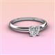 3 - Elodie 6.00 mm Heart Forever One Moissanite Solitaire Engagement Ring 