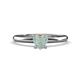 1 - Elodie 6.00 mm Heart Opal Solitaire Engagement Ring 